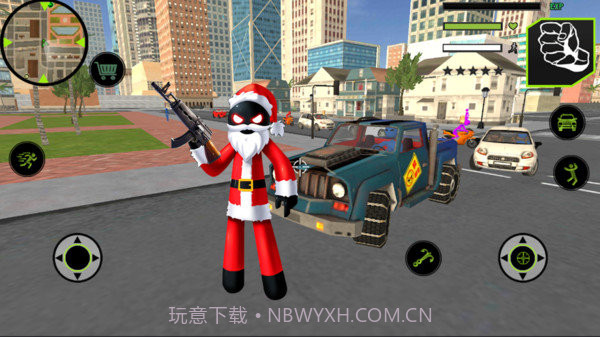 圣诞火柴人绳索英雄v1.11截图