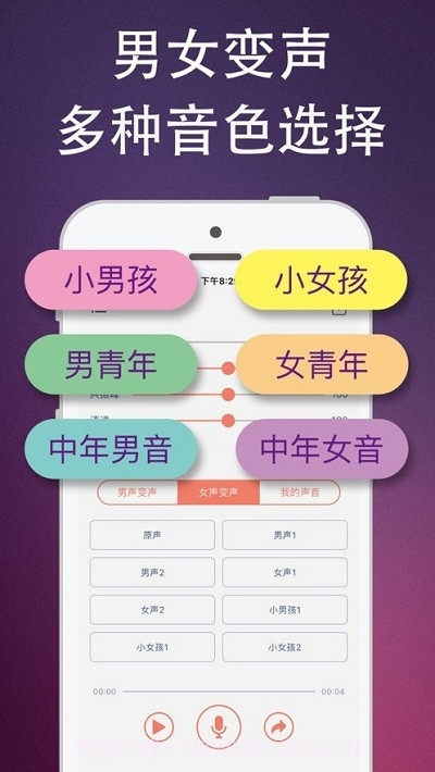 杨桃伪音牌变声器手机版5.2.1截图