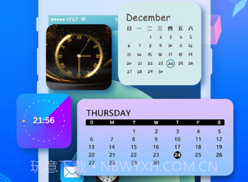 时钟-桌面翻页全屏时间小组件v1.0.16截图