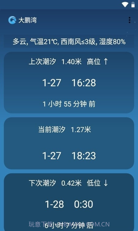 潮汐预报截图1 潮汐预报截图1