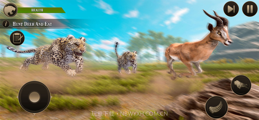 荒野豹家庭生活模拟截图3 荒野豹家庭生活模拟截图3