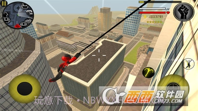 火柴人绳索英雄1游戏截图3 火柴人绳索英雄1游戏截图3