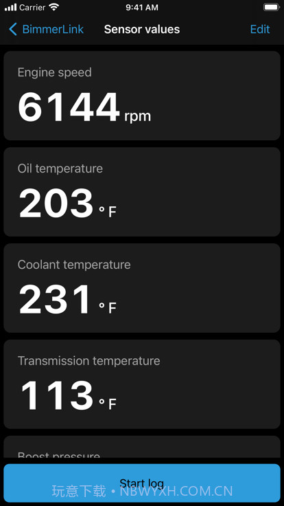BimmerLink传感器截图1