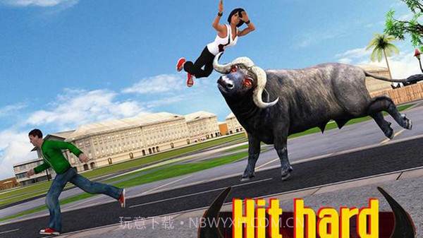 愤怒的水牛攻击模拟器截图3