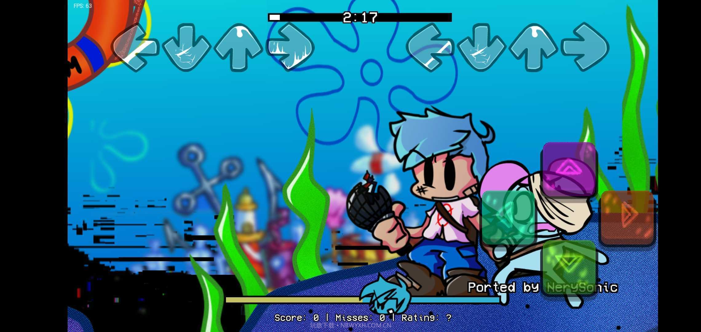 fnf海绵宝宝错误化模组截图1 fnf海绵宝宝错误化模组截图1