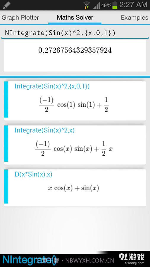 函数计算器Maths Solver截图3