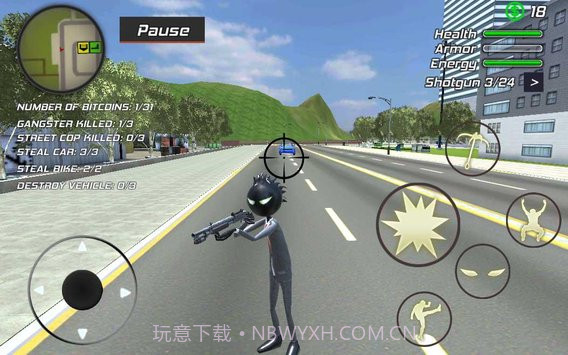 惊人的邪恶火柴人模拟器截图3