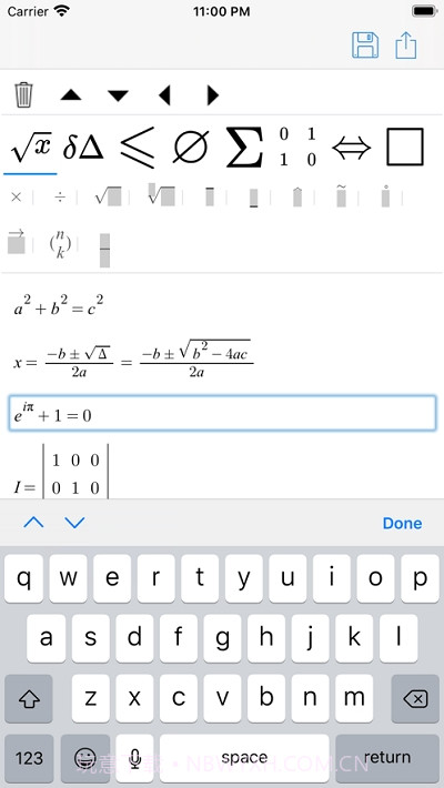 SymEditor数学公式编辑器截图3 SymEditor数学公式编辑器截图3