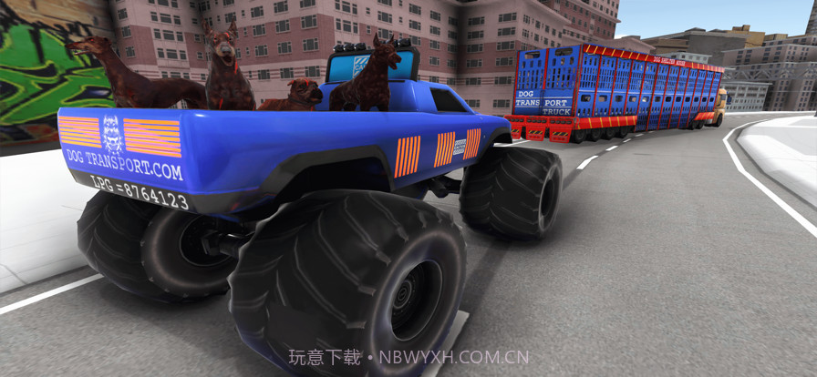 怪物卡车狗运输截图1 怪物卡车狗运输截图1