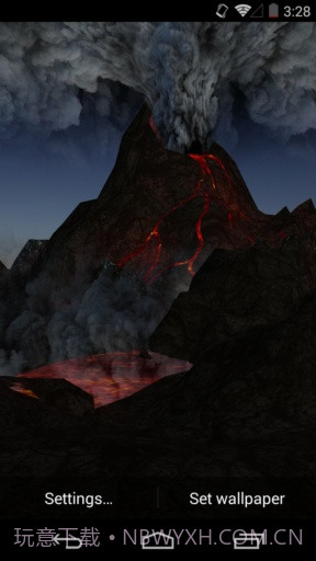 3D火山梦象动态壁纸截图3