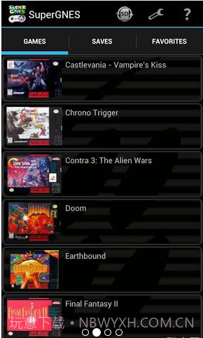 超级任天堂模拟器:SuperGNES截图2