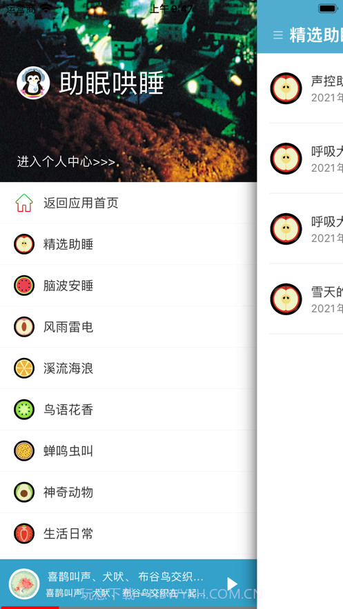 助眠哄睡白噪音截图6 助眠哄睡白噪音截图6