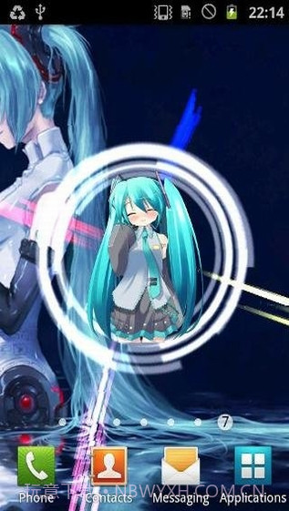 Hatsune Miku Live Wallpaper截图3 Hatsune Miku Live Wallpaper截图3