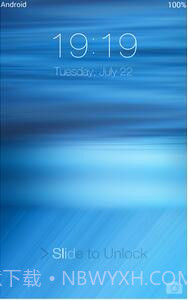 iOS 8 lock screen截图1