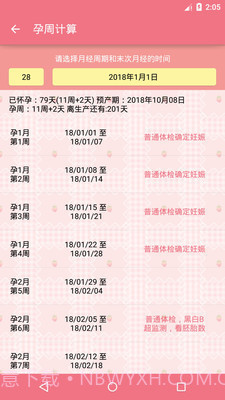 健康宝宝孕周手册截图3