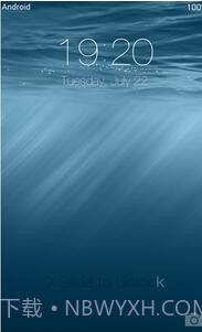 iOS 8 lock screen截图2