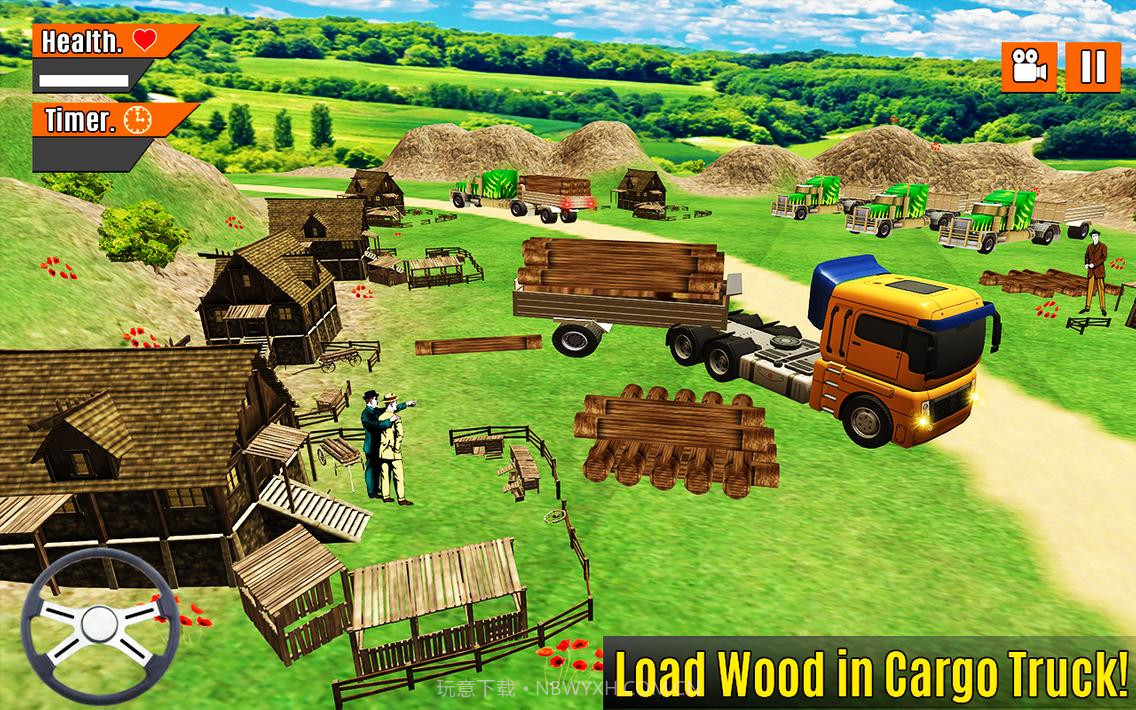 卡车司机上坡货物截图3