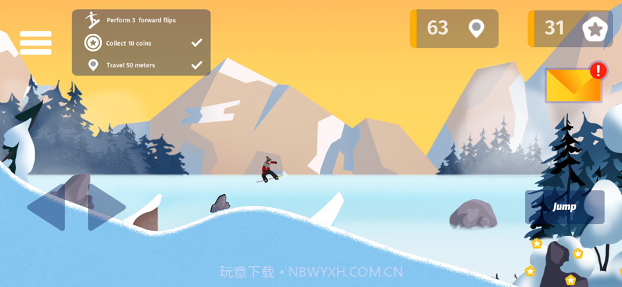 雪山冲刺滑雪运动模拟器截图2 雪山冲刺滑雪运动模拟器截图2