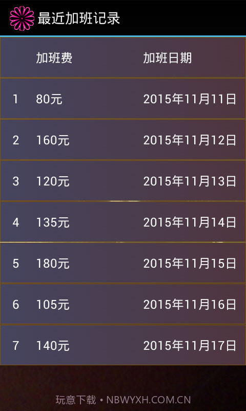 加班费计算器截图4 加班费计算器截图4