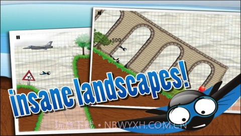 滑翔火柴人 Wingsuit Stickman截图3 滑翔火柴人 Wingsuit Stickman截图3