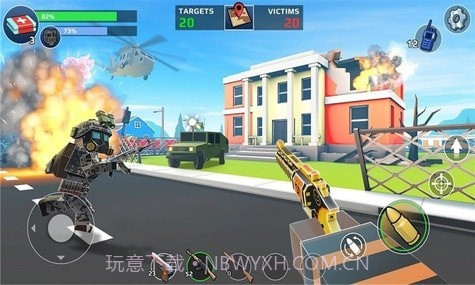 疯狂模拟吃鸡截图1