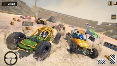沙丘越野车撞车特技截图3