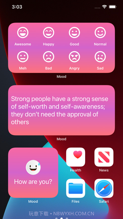 MoodTracker:)Widget截图1 MoodTracker:)Widget截图1