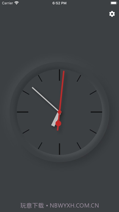 模拟时钟全屏时钟显示截图3