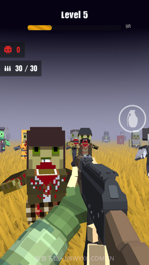 方块人射击僵尸截图3