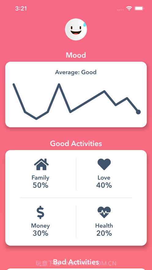 MoodTracker:)Widget截图2 MoodTracker:)Widget截图2