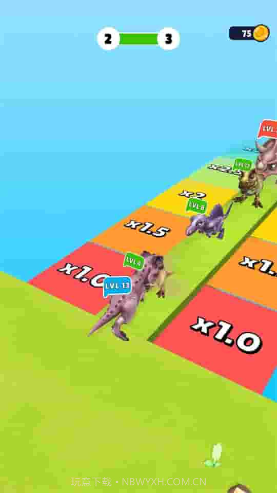 恐龙战争合并奔跑截图1