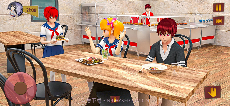 动漫高中樱花少女截图1