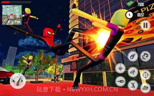 蜘蛛英雄火柴人截图2