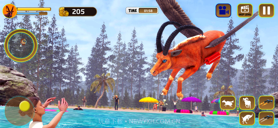 可怕的山羊荒野生活模拟截图4 可怕的山羊荒野生活模拟截图4