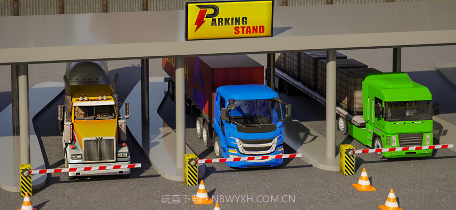 18轮卡车停车模拟截图1