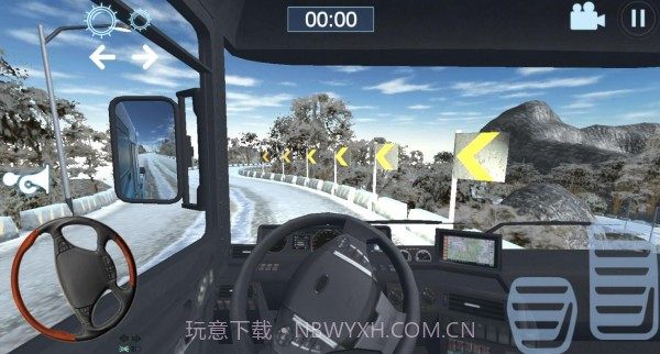 卡车模拟器雪山截图1 卡车模拟器雪山截图1