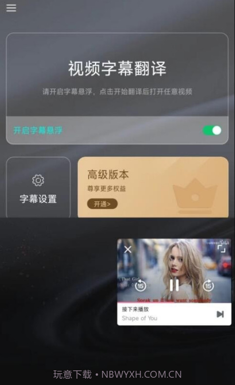 实时字幕翻译截图3
