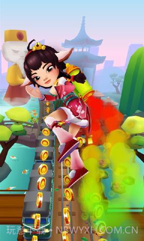 地铁跑酷敦煌古城版截图2 地铁跑酷敦煌古城版截图2