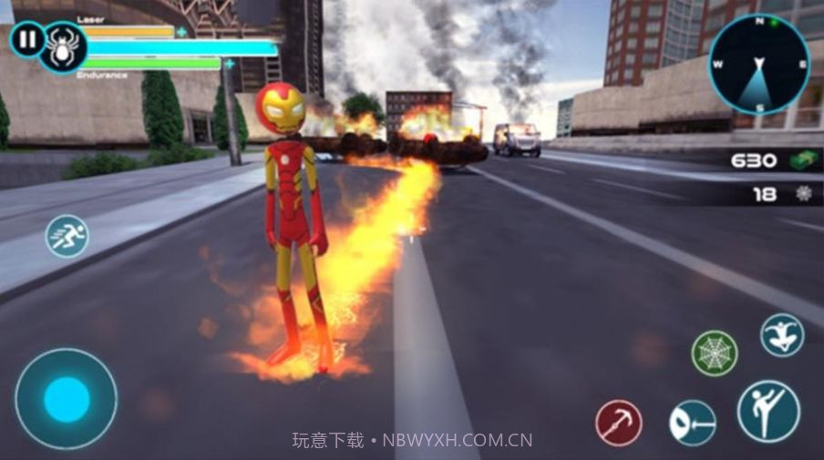 城市英雄火柴人截图2