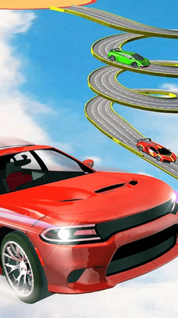 超级斜坡汽车跳跃截图3