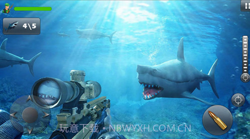饥饿鲨鱼狙击手截图1 饥饿鲨鱼狙击手截图1