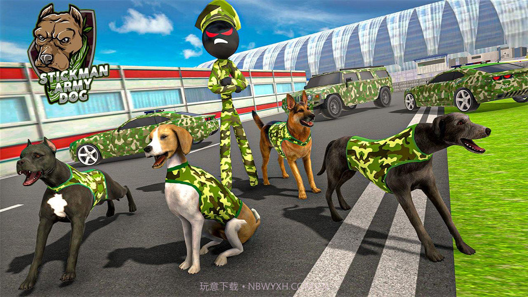 火柴人军犬模拟器截图2