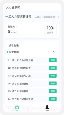 人力资源师100题库截图4