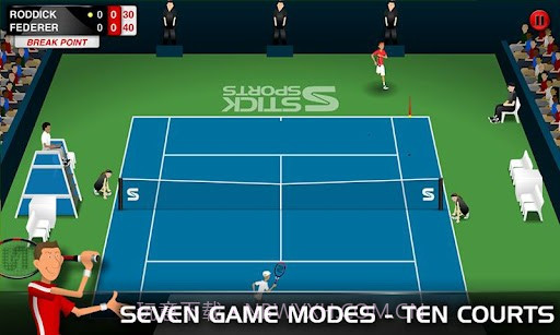 火柴人网球 Stick Tennis截图1
