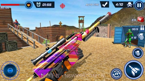 机器人射击反恐射击截图2