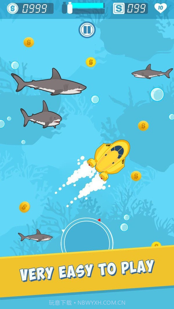 饥饿鲨鱼捕食截图3