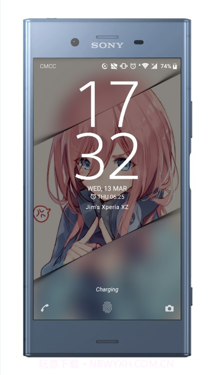 中野三玖索尼主题Nakano Miku - Xperia Theme截图1
