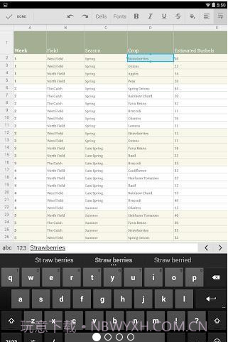 Google表格:Google Sheets截图1 Google表格:Google Sheets截图1