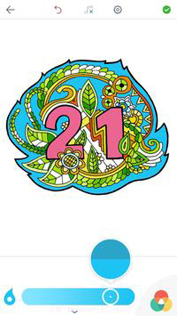 成人数字涂色书v1.0截图3 成人数字涂色书v1.0截图3