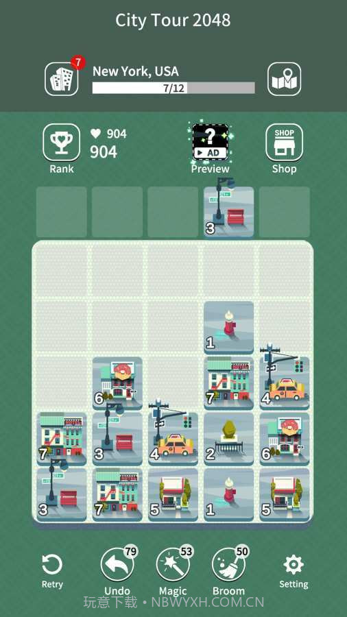 城市观光2048截图2 城市观光2048截图2